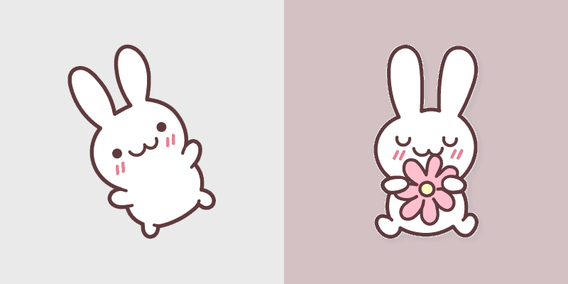 Cute Cursor Pack with Powder & Flower