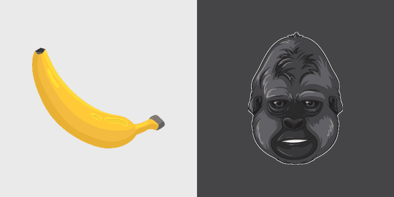 Gorilla Cute Cursor Pack