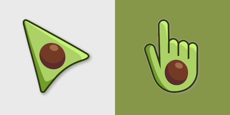 Charming Green Cute Cursor