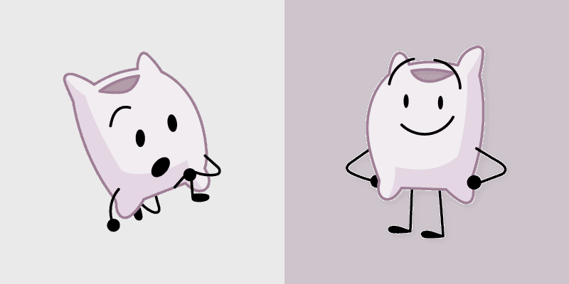 BFDI Pillow Cute Mouse Cursor Pack