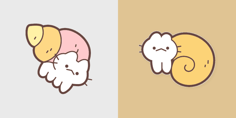 Adorable Cute Cat Snail Custom Cursor Pack