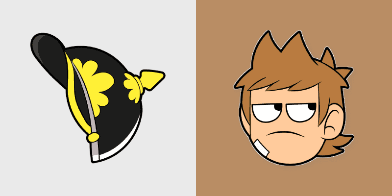 Custom Cursor Pack: Eddsworld Tord and Pickelhaube