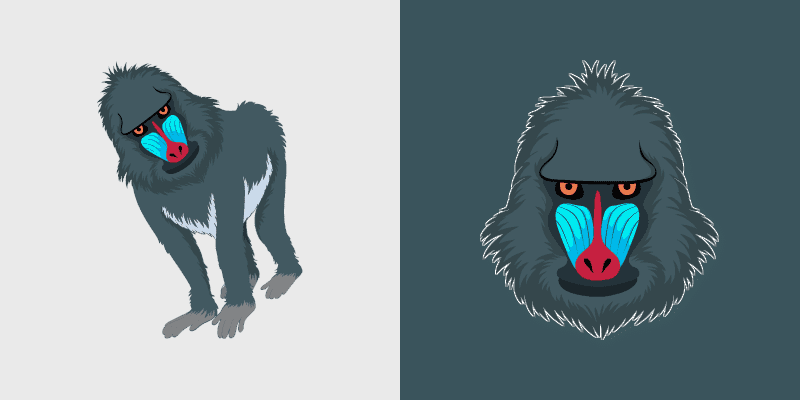 Baboon Cute Cursor Pack