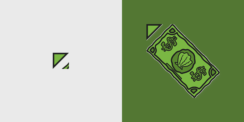 Custom Cute Mr. Krabs Dollar Cursor Pack