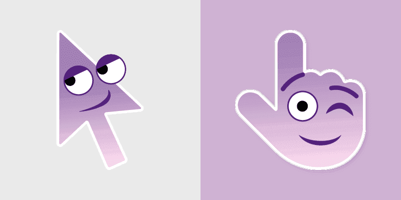 Cute Cursor Pack - Winking and Smirking Face