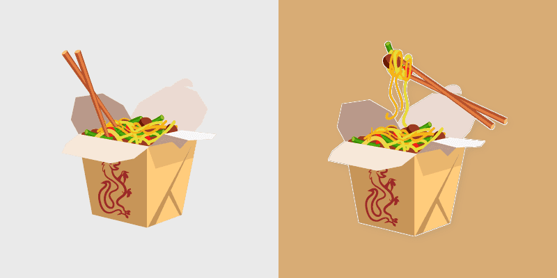 Custom Cursor Noodle Delights