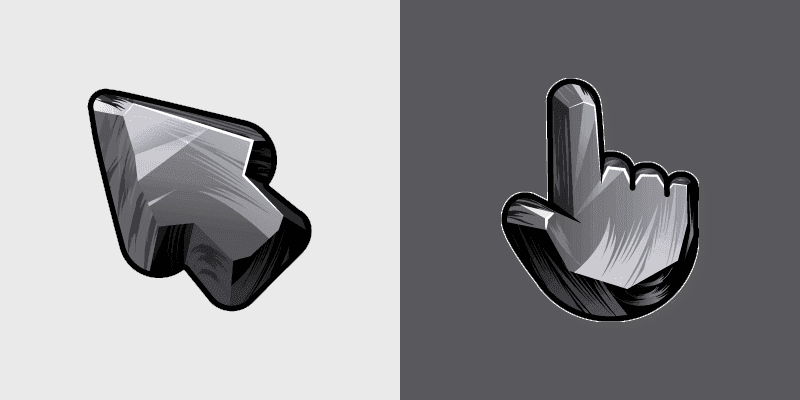 Custom Cursor Pack - Mythical Black Obsidian