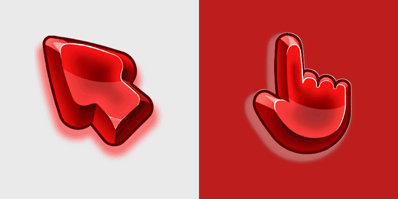 Custom Ruby Cursor Pack