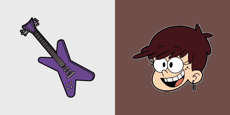 Custom Cursor Pack - The Loud House Luna & Guitar