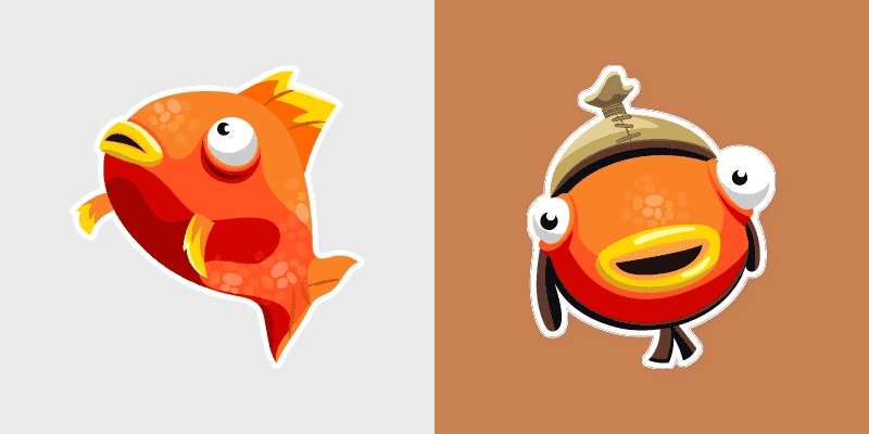 Custom Cursor Pack - Tiko Fishstick and Orange Flopper