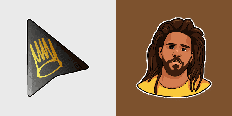 J. Cole Crown Logo Cute Cursor Pack