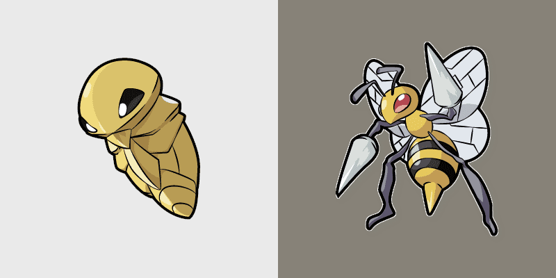 Custom Cursor Kakuna and Beedrill Pack
