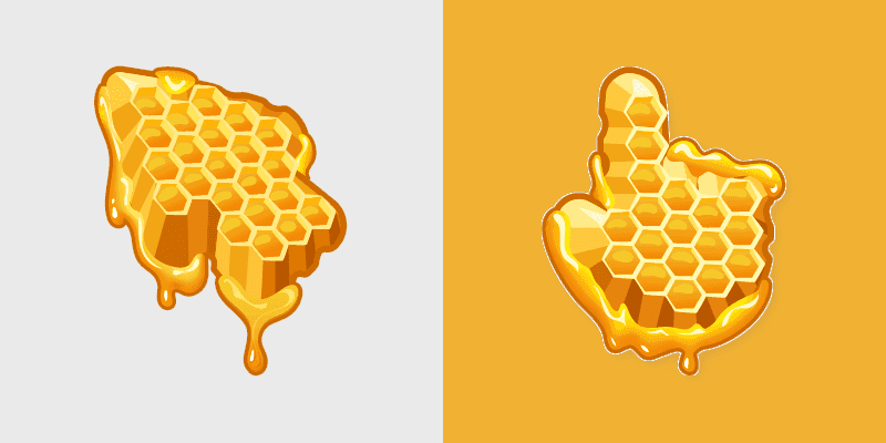 Custom Cursor Pack - Sweet Honeycomb Design