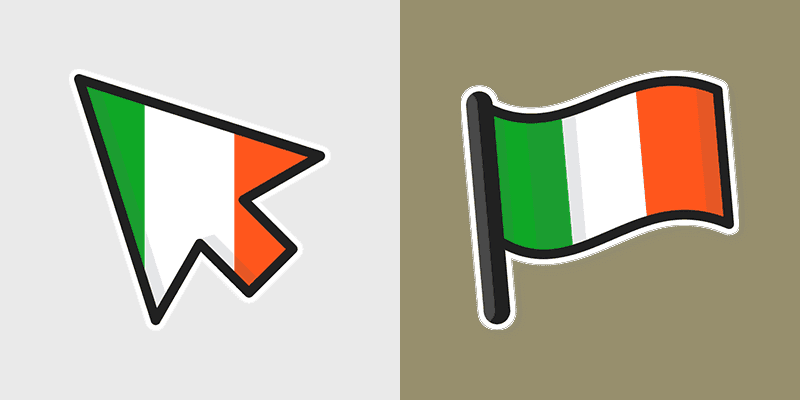 Custom Cursor Pack - Ireland Flag Edition