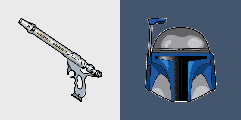 Star Wars Jango Fett Blaster Cursor Pack