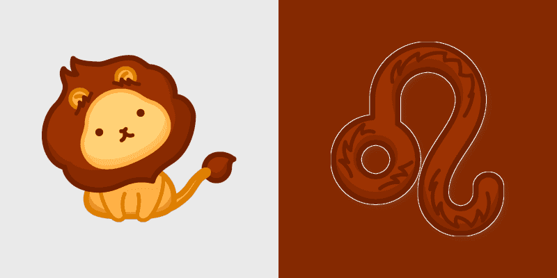 Cute Cursor Pack - Leo Lion Design