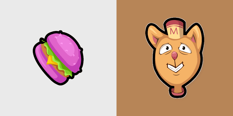 Custom Cursor Pack: Burgerpants & Glamburger