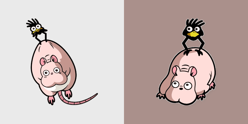 Cute Cursor Collection - Spirited Away Boh and Yubabas Bird