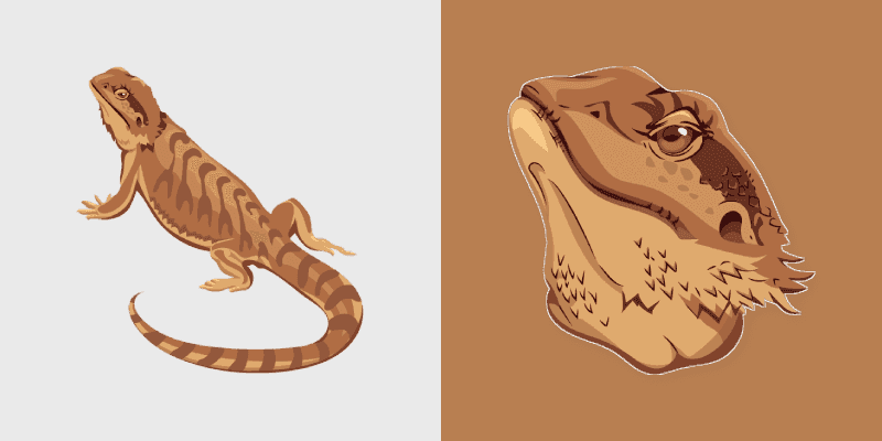 Custom Cursor Pack - Bearded Dragon