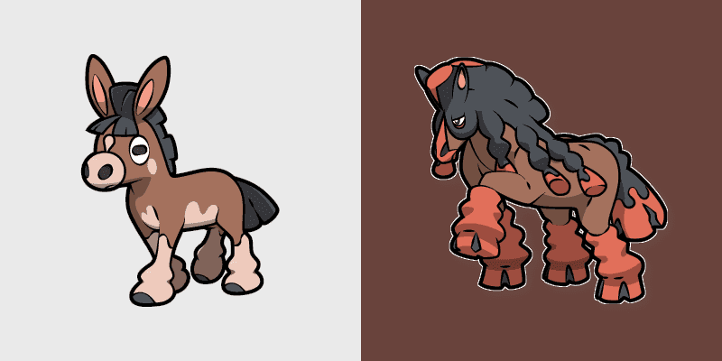 Cute Cursor Pack - Pokemon Mudbray & Mudsdale