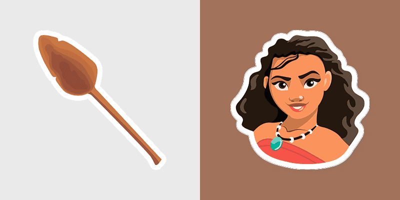 Custom Cursor Pack: Moana & Oar