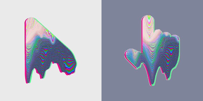 Glitch Art Masterpiece Cursor