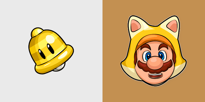 Cute Cursor Pack - Super Mario with Cat Mario & Bell