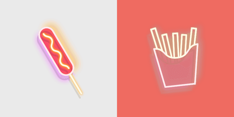 Sizzling Cursor Pack - Corn Dog and Fries Delight