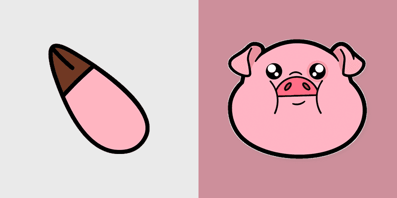Waddles Pink Cute Mouse Cursor Pack