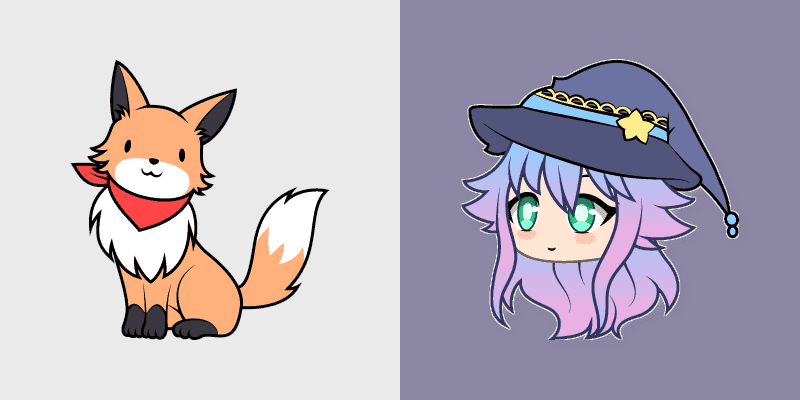 Cute Cursor Pack - Alisa and Fox