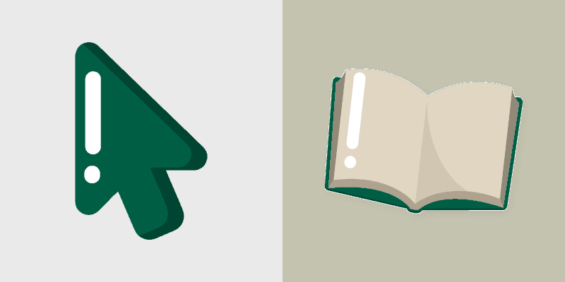 Cute Cursor Pack - Green Book Theme