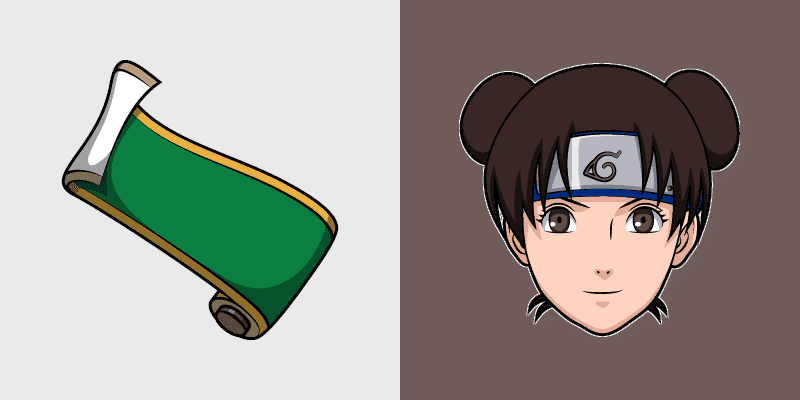 Tenten's Ninja Scroll Cursor Pack