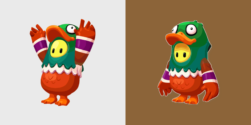 Custom Cursor Pack - Fall Guys Mallard Design