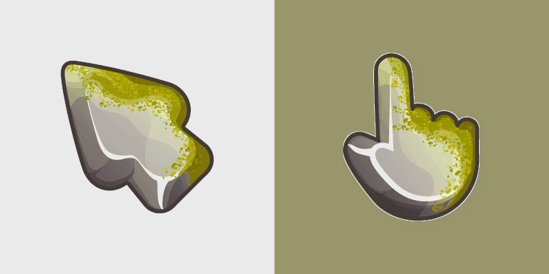 Cute Cursor Rock & Moss