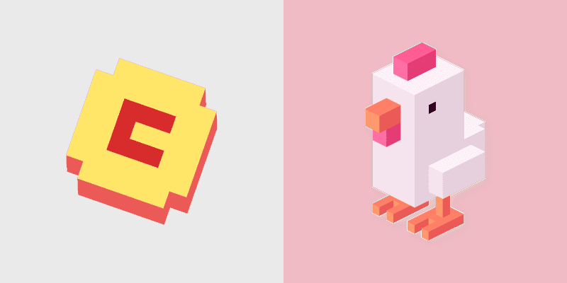 Crossy Road Chicken Cursor Pack