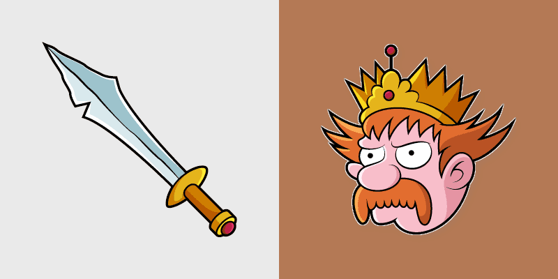 Custom Cursor Pack: Zog and Sword Adventure