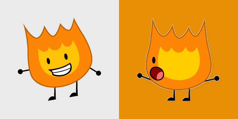 Fiery Cursor Pack - Battle for Dream Island Theme