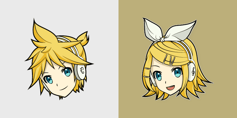 Cute Cursor Kagamine Rin & Len