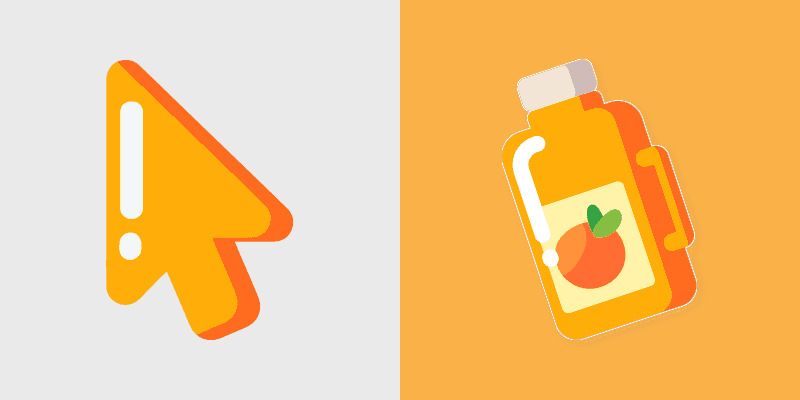 Cute Cursor - Refreshing Orange Twist
