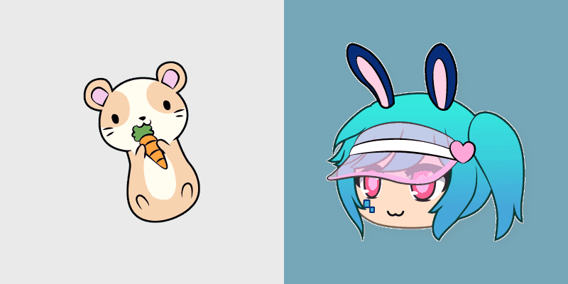 Lusa & Hamster Custom Cursor Pack
