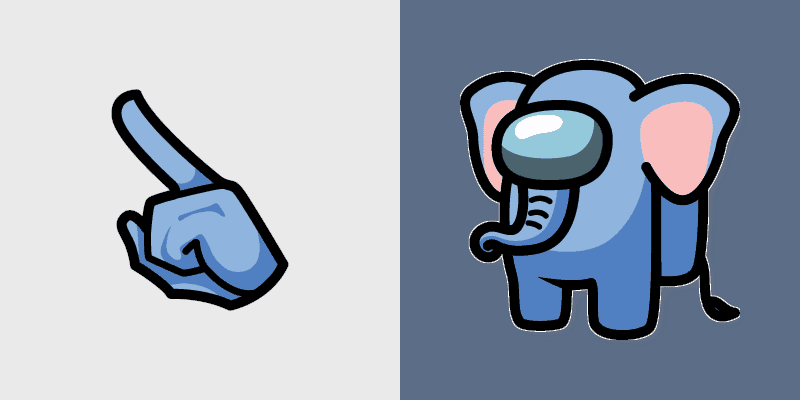 Cute Cursor Elephant for Among Us