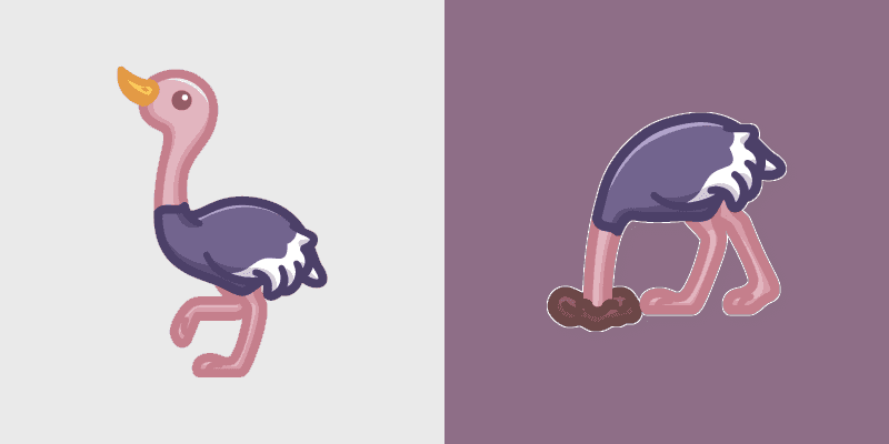 Charming Cute Ostrich Custom Mouse Cursor Pack