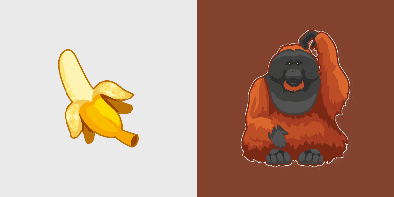 Cute Orangutan Cursor Pack