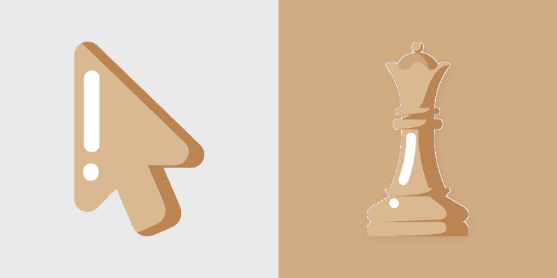 Minimal Chess Queen Cursor Pack