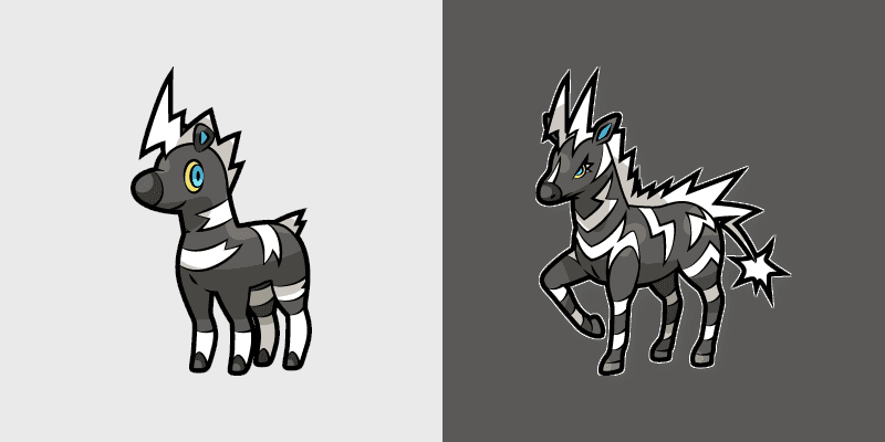 Custom Pokemon Cursor Pack - Blitzle & Zebstrika