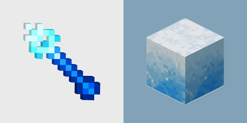 Minecraft Ice Wand & Cube Cursor Pack