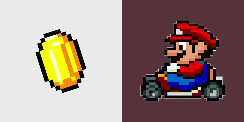 Mario and Coin Cute Cursor Pack