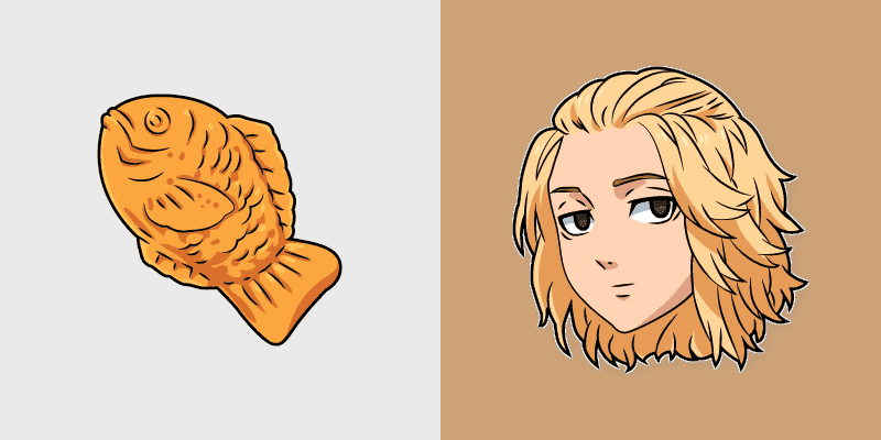 Tokyo Revengers Custom Cursor Pack - Manjiro Sano and Taiyaki