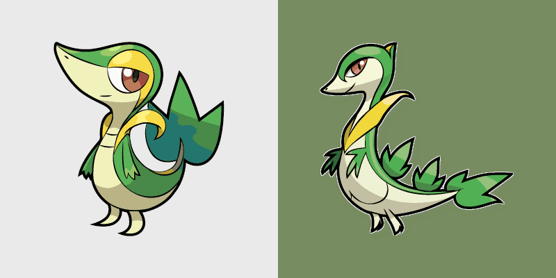 Custom Cursor Pack - Pokemon Snivy and Servine