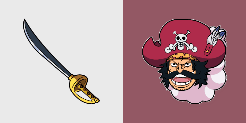 Custom Cursor Pack - Gold Roger & Ace Sword